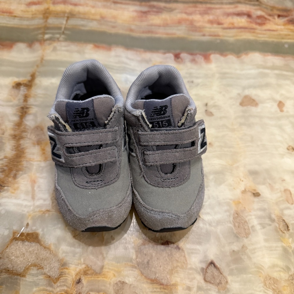 New Balance 515 Toddler Sneaker Shoes‎ Slate Gray Hook And Loop Low Top Size 5